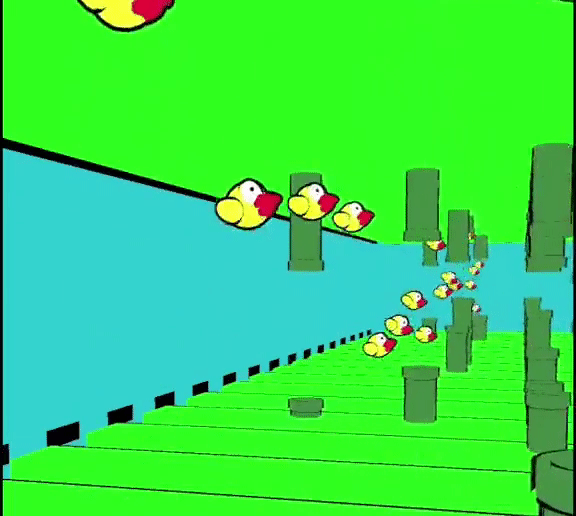 IA + Flappy Bird 3D